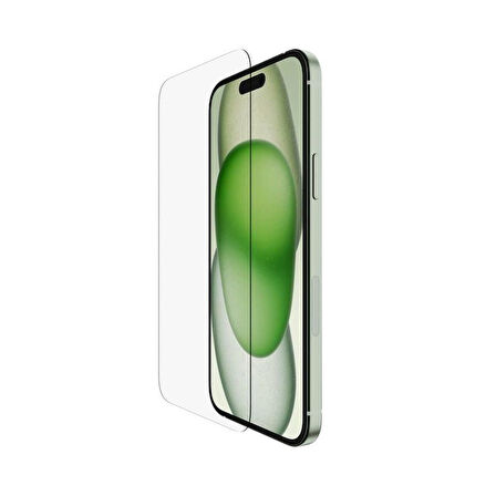 Belkin Screen Force Ultra Glass iPhone 15 Plus ve 14 Pro Max Ekran Koruyucu (Kolay Hizalama Tepsili) / OVA132ZZ