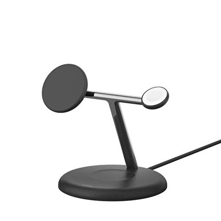 Belkin WIZ023VFBK Qi2 15W 3in1 MagSafe Şarj Standı - Siyah