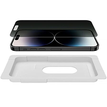 Belkin ScreenForce TemperedGlass iPhone 15 Pro için Privacy Ekran Koruyucu