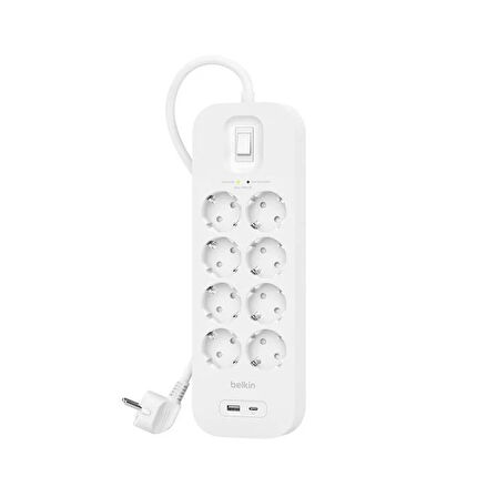 Belkin SRB003VF2M (USB-C/USB-A) 8x 2M Akım Korumalı Priz