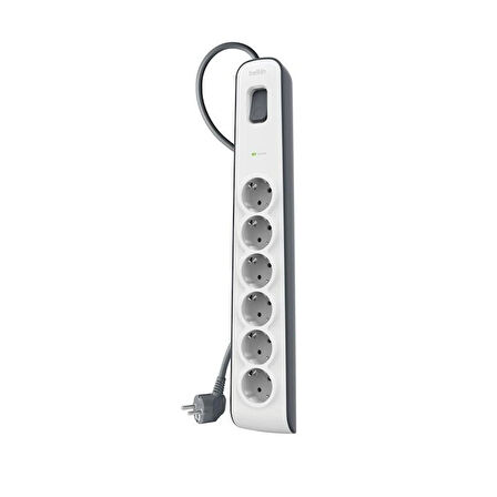 Belkin BSV603VF2M-V2 Surgemaster 2M 6'lı Akım Korumalı Priz