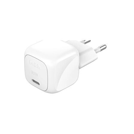 Belkin Compact BoostCharge 30W PD Şarj Aleti ve 1mt Type-C Kablo