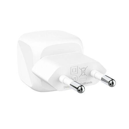 Belkin WCA009KQWH 20W USB‑C Şarj Adaptörü - Beyaz