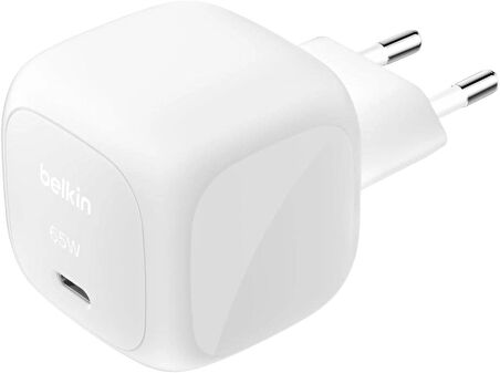 Belkin WCA011 65W USB-C PPS PD Şarj Cihazı, Beyaz