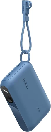 Belkin BoostCharge Dijital Ekranlı 10000 mAh 20W Hızlı Şarj Powerbank, Mavi