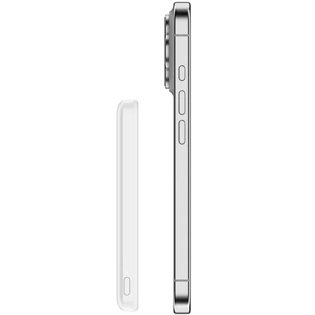 Belkin BoostCharge Slim MagSafe Qi 7.5W 5000 mAh Powerbank, Beyaz