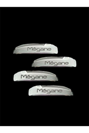 Renault Megane-1 1996-2004 Model Arasi Yazılı Krom Kapi Kolu 4 Kapi Paslanmaz Çelik