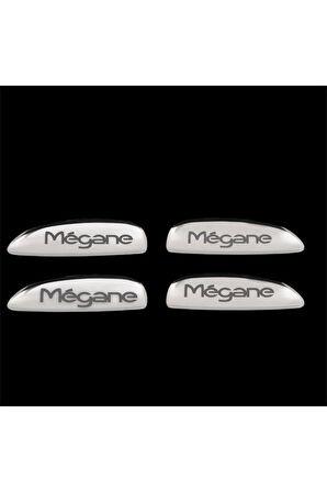 Renault Megane-1 1996-2004 Model Arasi Yazılı Krom Kapi Kolu 4 Kapi Paslanmaz Çelik