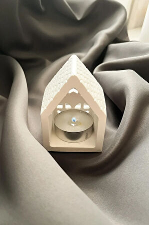 Dekoratif Ev Figürlü Tealight Mumluk