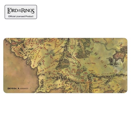 EXVEGA Lord Of The Rings Middle Earth Map XXL Mousepad (90×40)