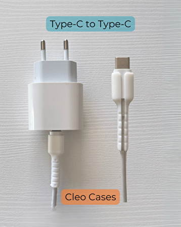 Şarj Kablo Koruyucu - Type -C to Type-C uyumlu