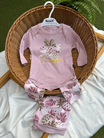 Ananas Desenli  Badi Takım 3'lü