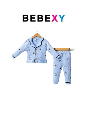 Winnie The Pooh  Pijama Takımı Mavi