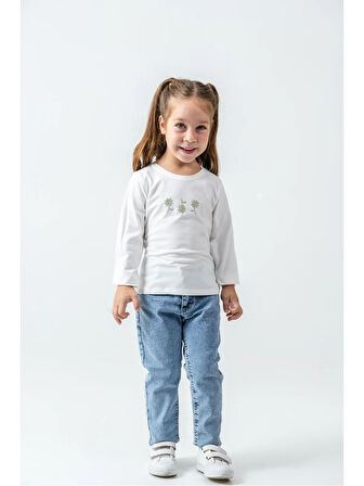 Yeşil Çiçek Detaylı Çeketli Alt Üst Takım  