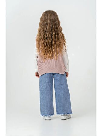 Boncuklu Süveterli  Alt Üst Takım  