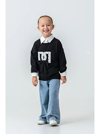 Taş  Detaylı  Fiyonklu Alt Üst Takım   