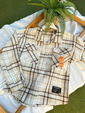 Kahverengi Çizgili Oduncu Gömlek