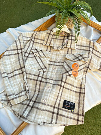 Kahverengi Çizgili Oduncu Gömlek