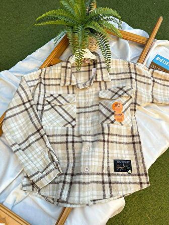 Kahverengi Çizgili Oduncu Gömlek