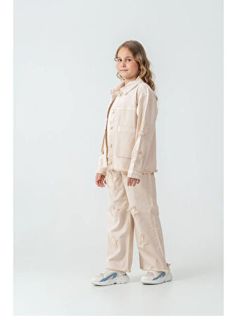 Garson Boy Krem Kot Takım 