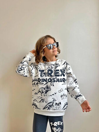 T-REX DINOSAUR Yazılı Alt Üst Takım 