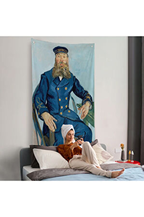 Vincent van Gogh Postacı Joseph Roulin’in Portresi Duvar Örtüsü - Postes - Postman-7460