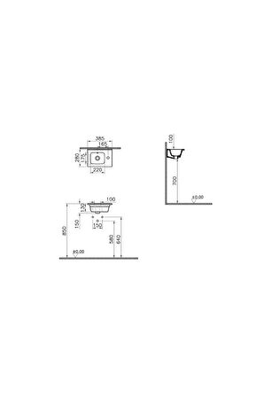 Mia 40 cm Etajer Uyumlu Lavabo 7460L003-0029