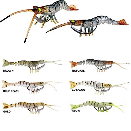 Savage gear TPE Manic Shrimp 6,5cm 4gr Silikon Yem