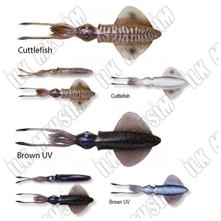 Savage gear 3D Swim Squid 9,5cm 5gr 4 Adet Silikon Yem