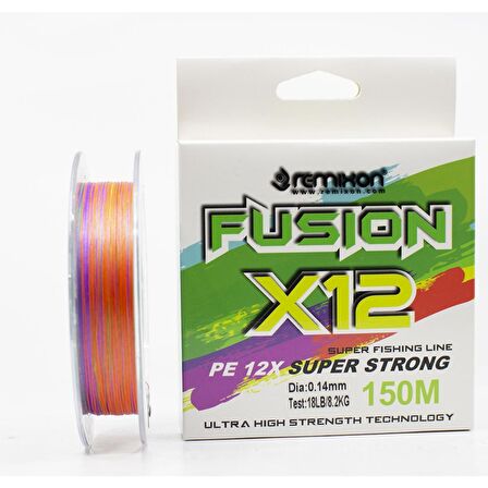 Remixon Fusion 150m X12 Multi Color İp Misina