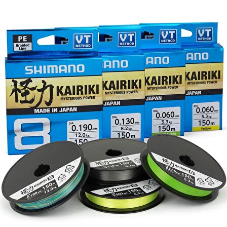 Shimano Kairiki 8 Kat 150m Mantis Green İp Misina