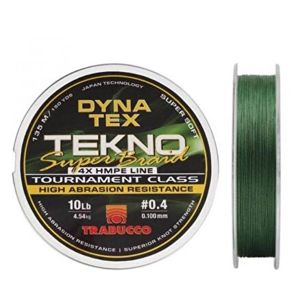Trabucco Dyna Tex Tekno Super Braid 4x 135m Dark Green İp Misina