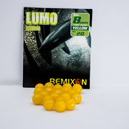 Remixon 8mm Yuvarlak Soft 20 Adet Boncuk Yeşil