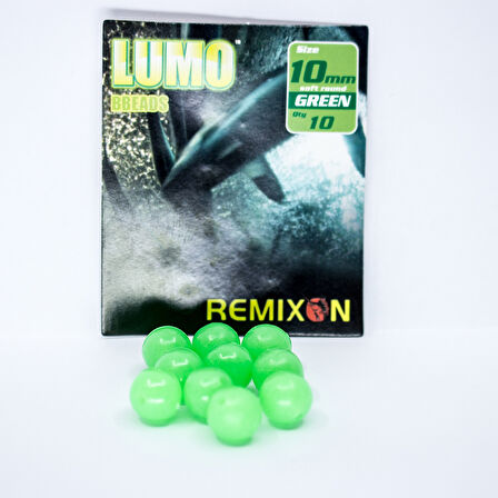 Remixon 10mm Yuvarlak Soft 10 Adet Boncuk Yeşil