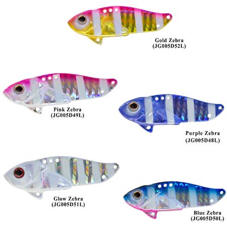 Strike Pro JG-005 D Cyber Vibe Zebra Color 5,5cm 17gr Jig