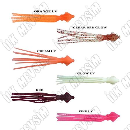 Ryuji Octopus 9 cm 4 Adet Silikon Ahtapot