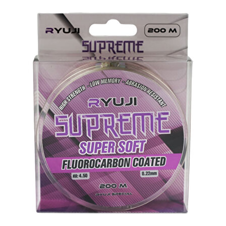 Ryuji Supreme Super Soft Green 200m Fluorocarbon Coated Misina 0,20mm