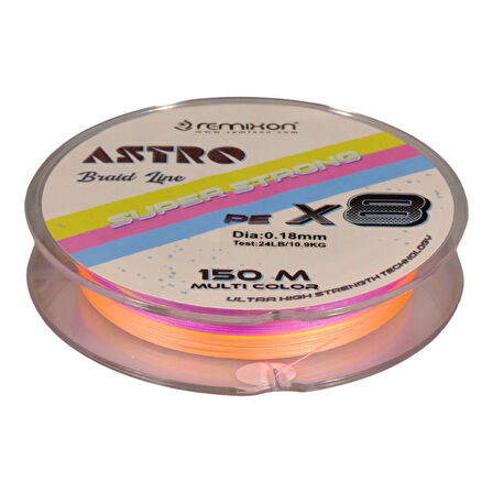 Remixon Astro 8B Multicolor 150m İp Misina 0,13mm