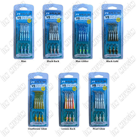 Ryuji V8 Salt 8cm 5,5gr Silikon Yem Trans White Head Glow