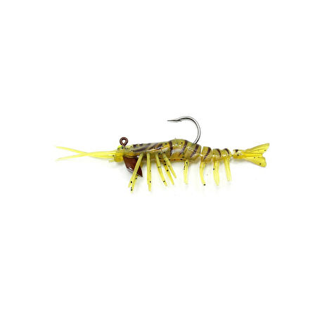 Captain 3049 Magic Shrimp 3D 7,6cm 5,5gr Karides Silikon Yem 08
