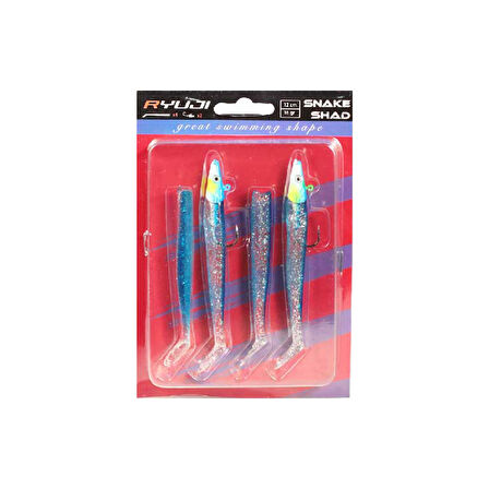 Ryuji Snake Shad 12cm 16gr Silikon Yem Chart Back UV
