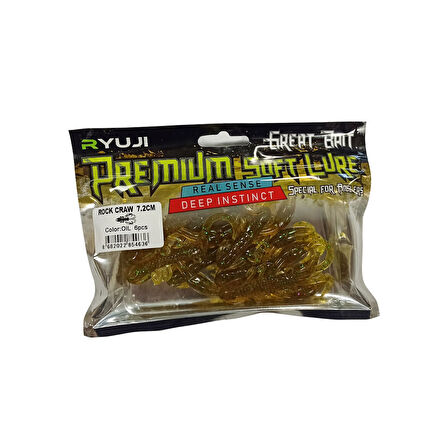 Ryuji Rock Craw 7,2cm Silikon Yem Brown