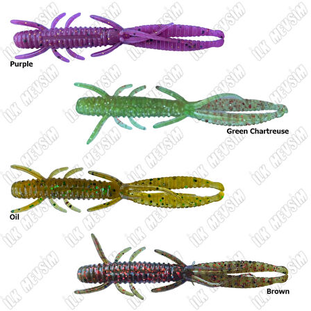 Ryuji Hogy Shrimp 7,6cm Silikon Yem Oil
