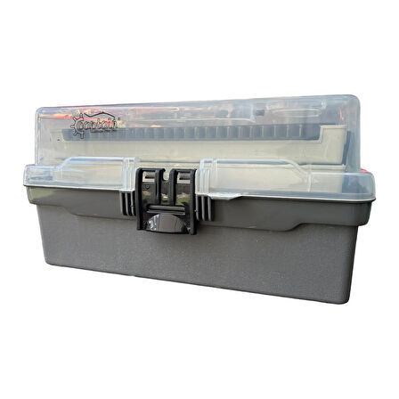 Captain 2 Raflı Gri Balıkçı Kutusu