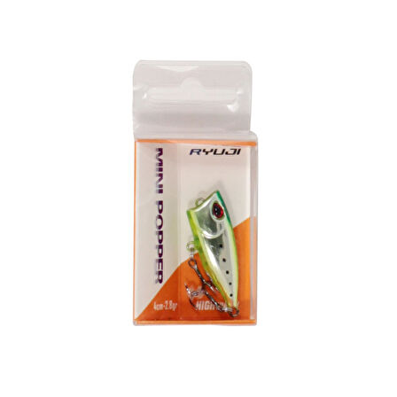 Ryuji Mini Popper 4cm 2,8gr Maket Yem Red Head