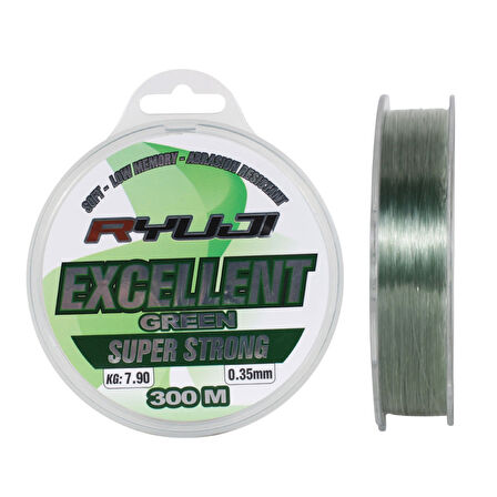 Ryuji Excellent Green 300m Monofilament Misina 0,40mm