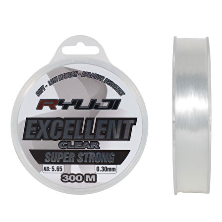 Ryuji Excellent Clear 300m Monofilament Misina 0,30mm