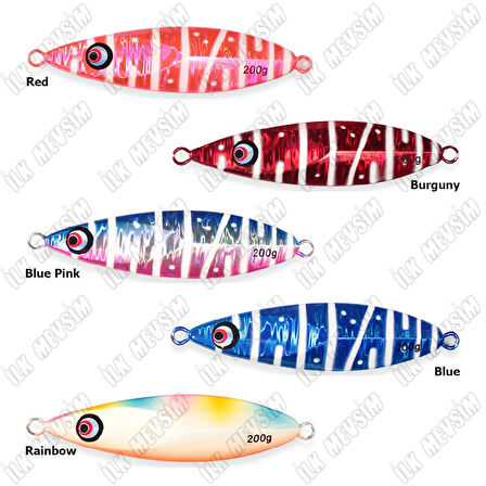 Seabor Slow Rise 12cm 200gr Jig Yem Burgundy