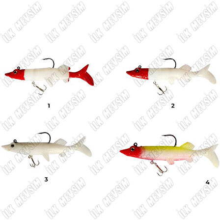 Captain 3553 Bobo Pike Soft 12cm 24gr Silikon Yem 3