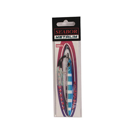 Seabor Metalim 10cm 60gr Jig Yem Zebra Glow